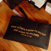 Bible Study Pencil Case: Psalm 119:105 (Black) image 1