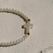 Pearl Cross Bracelet image 2