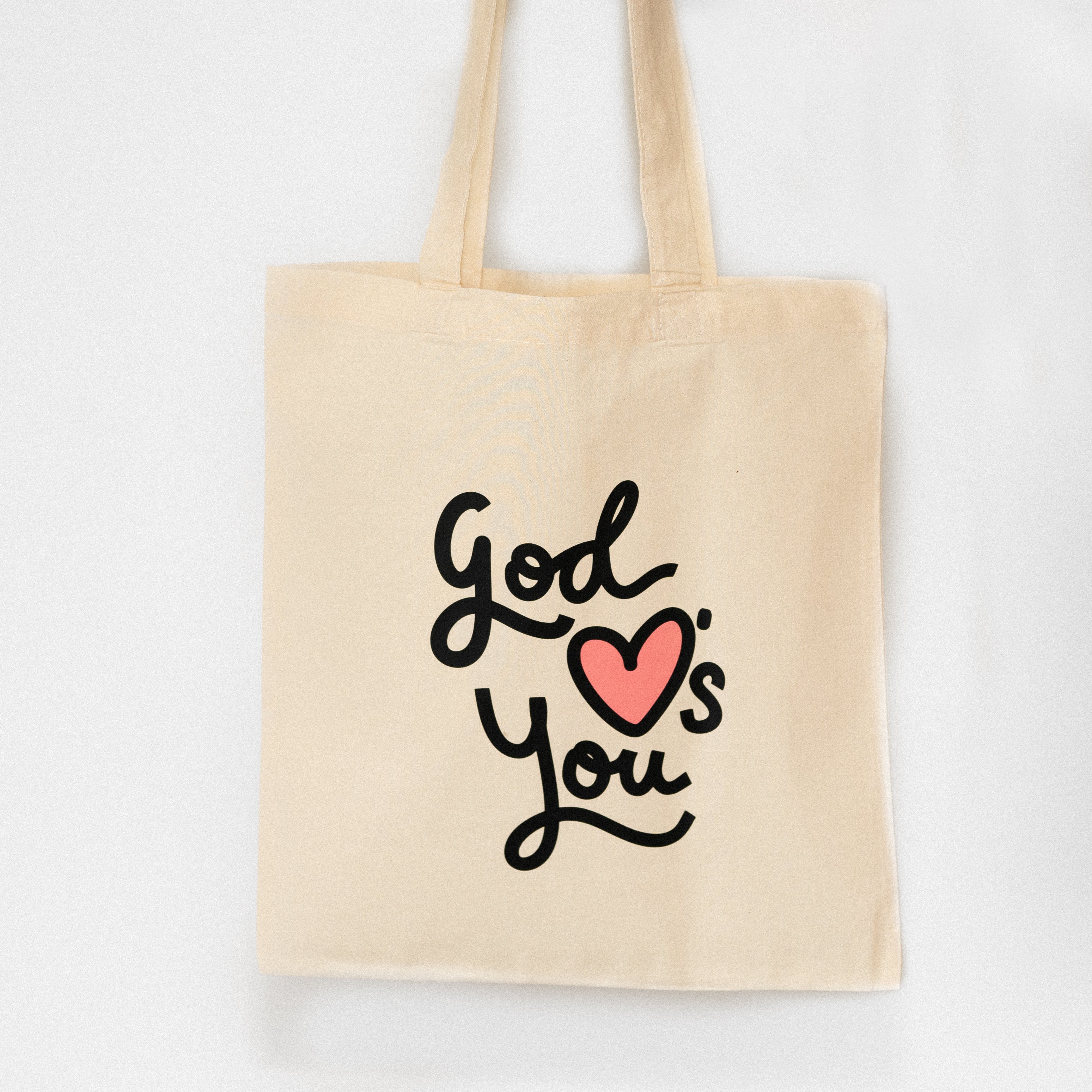 God Loves You Tote Bag - Limited Edition Pink