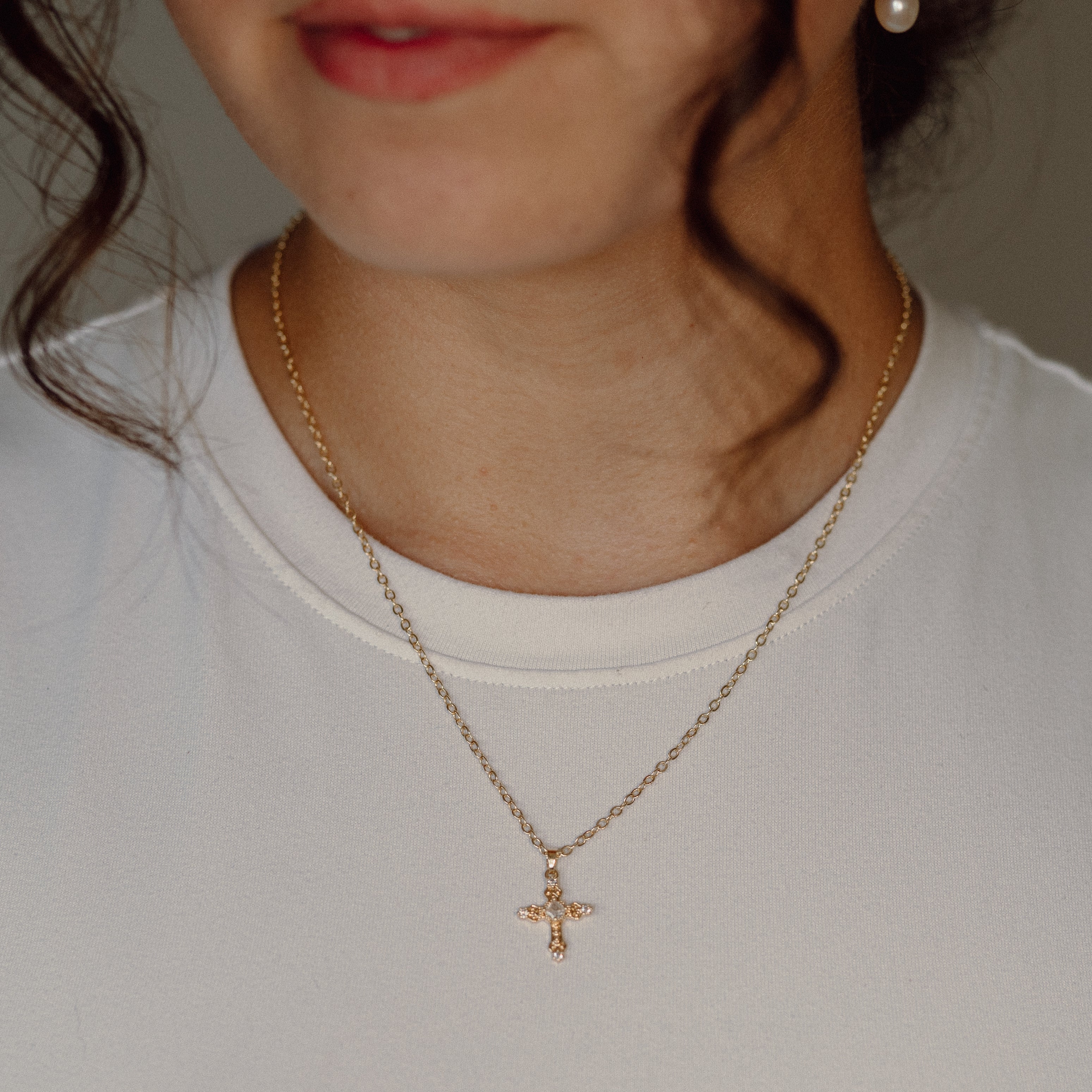 The Cross - Gold Plated Necklace