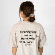 Psalm 150:6 Tee - Faded Bone