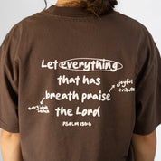 Psalm 150:6 Tee - Faded Brown image 3